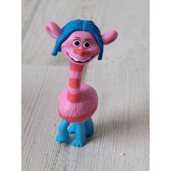 Trolls Cooper 2019 DWA toy figure pink stripe - Picture 2 of 6